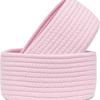 Cesto Portaoggetti Minimalista Moderno Con Design Intrecciato in Corda di Cotone Per Organizzazione Domestica e Uso Ufficio