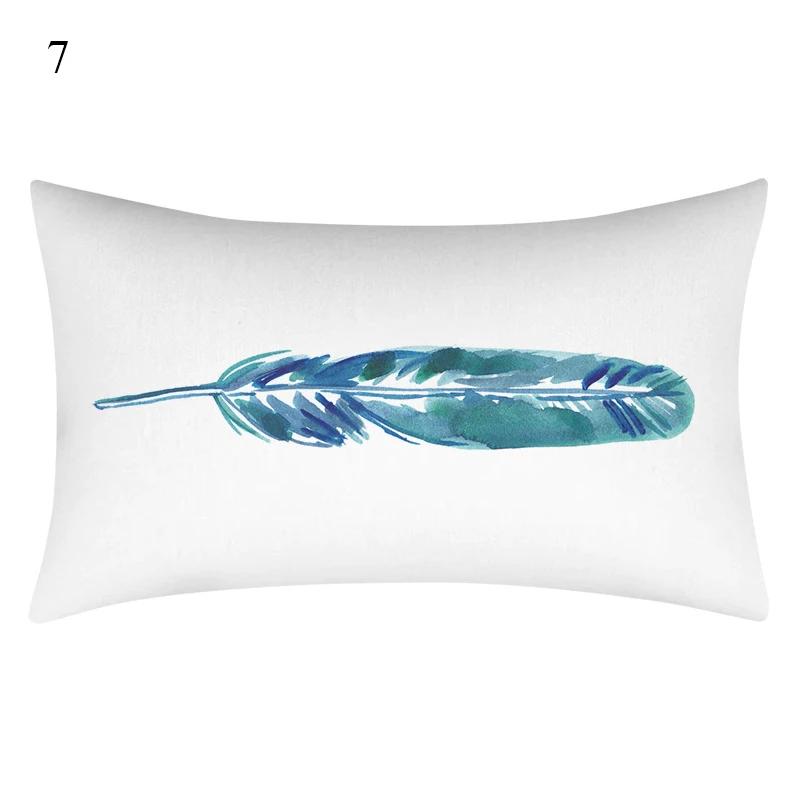 Throw Pillow Tropical Plant Cover Decorative Pillowcase Cushion Home Decor