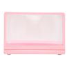 Phone Screen Magnifier 3D HD Magnifying Projector Screen Enlarger with Bluetooth Speaker for Movies Videos Games Pink