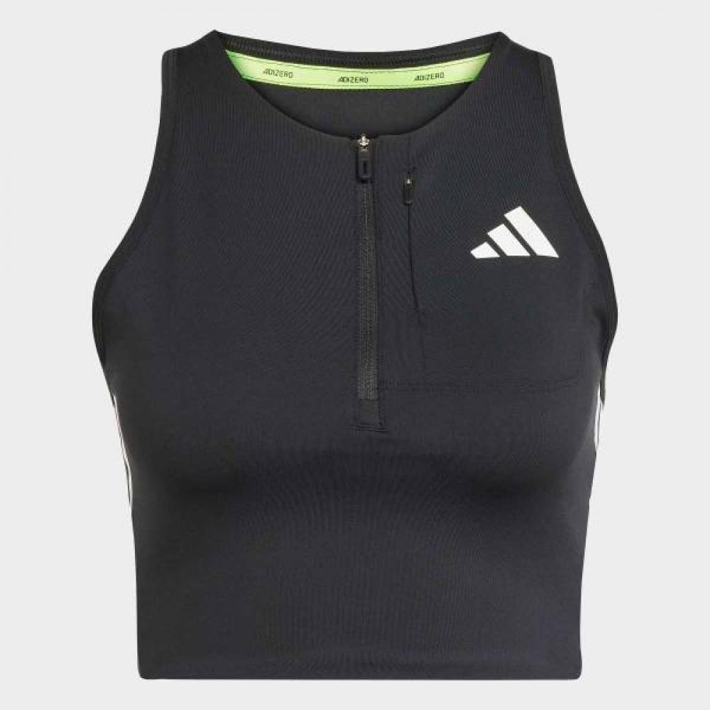 AdidaS Women S Non Sticky Cool Adizero Running Gel Pocket Crop Top  Jn... 