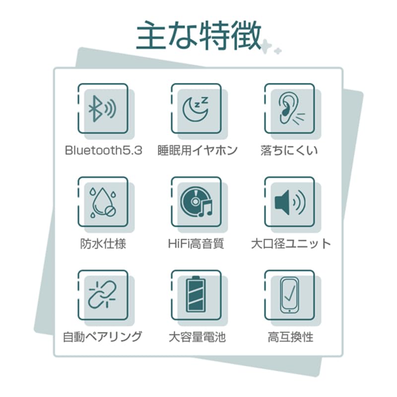 [New for 2025 & Improved Sleep] Bluetooth 5.3 Earphones for Sleeping, Pain-Free Sleeping, Day and Night Use, 3g Lightweight, Compact, Binaural,