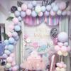 Girlanda Balonowa Macaron, Zestaw Pastelowy Tęczowy, 78 Balonów
