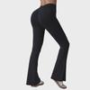 "Women's High-Waist Quick-Dry Yoga Flared Pants with Hip-Lifting Design"