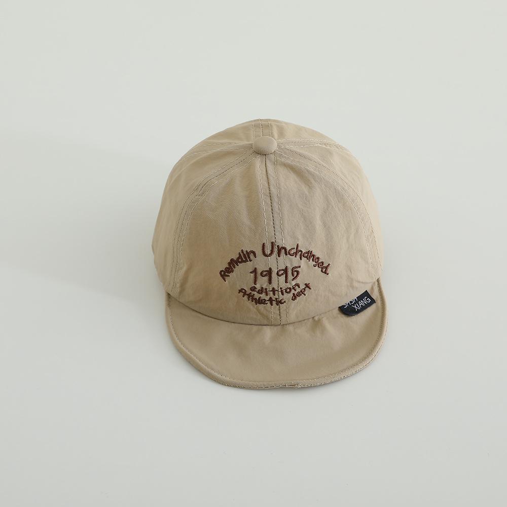 Quick Drying Baby Duck Tongue Hat Summer Eave Kids Baseball Cap 1-3year Children Summer Sun Hats Fashion Letter Sunscreen Visors