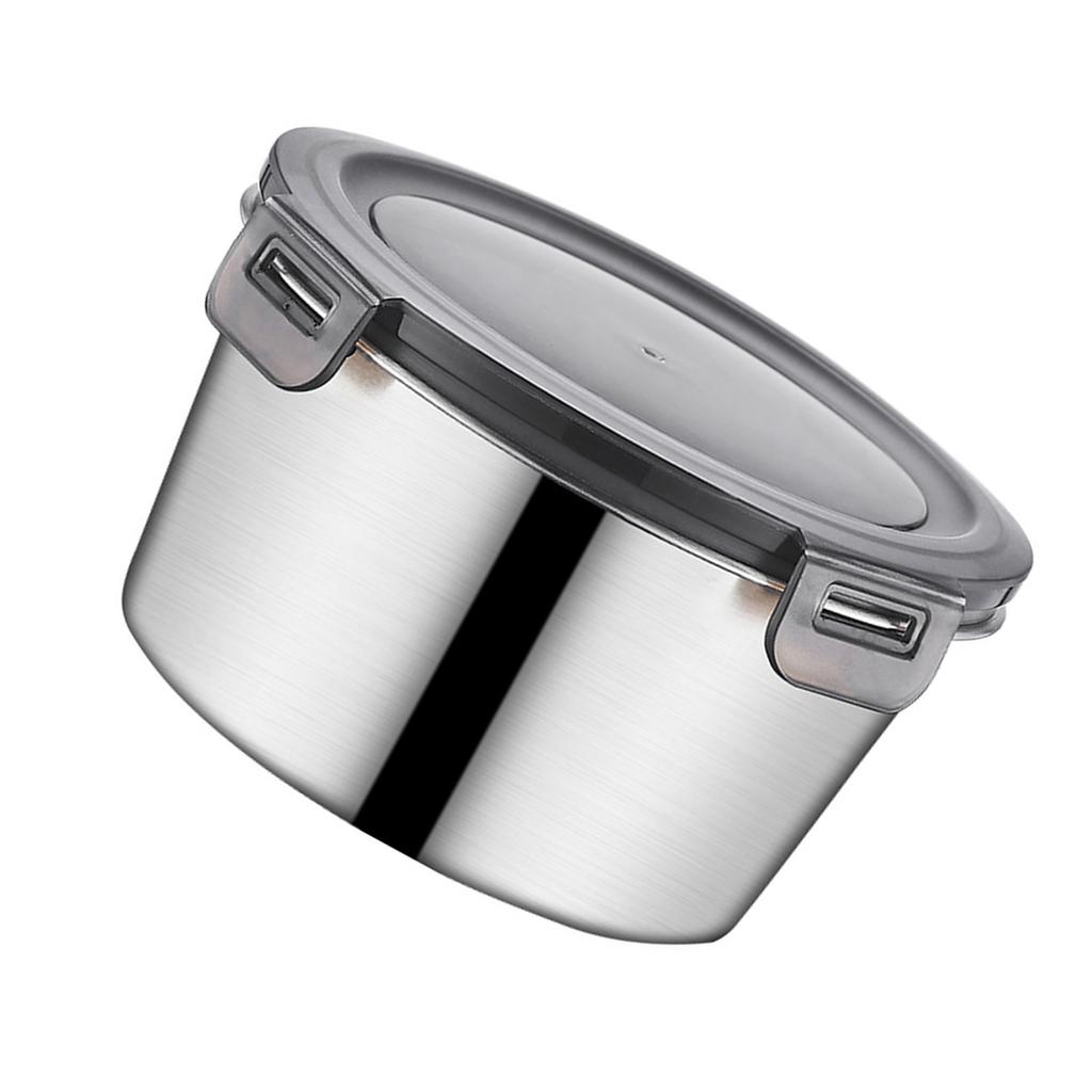 Boîte à lunch spacieuse en acier inoxydable 316, récipient de conservation alimentaire multifonctionnel avec couvercle transparent