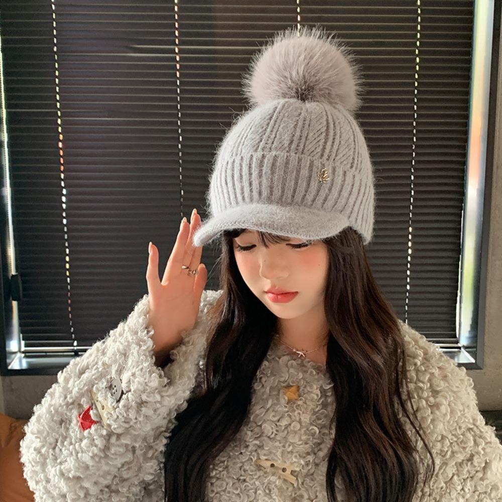 Thickened Winter Hats Ear Protection Women's Hats Fashion Plush Baseball Cap  Autumn