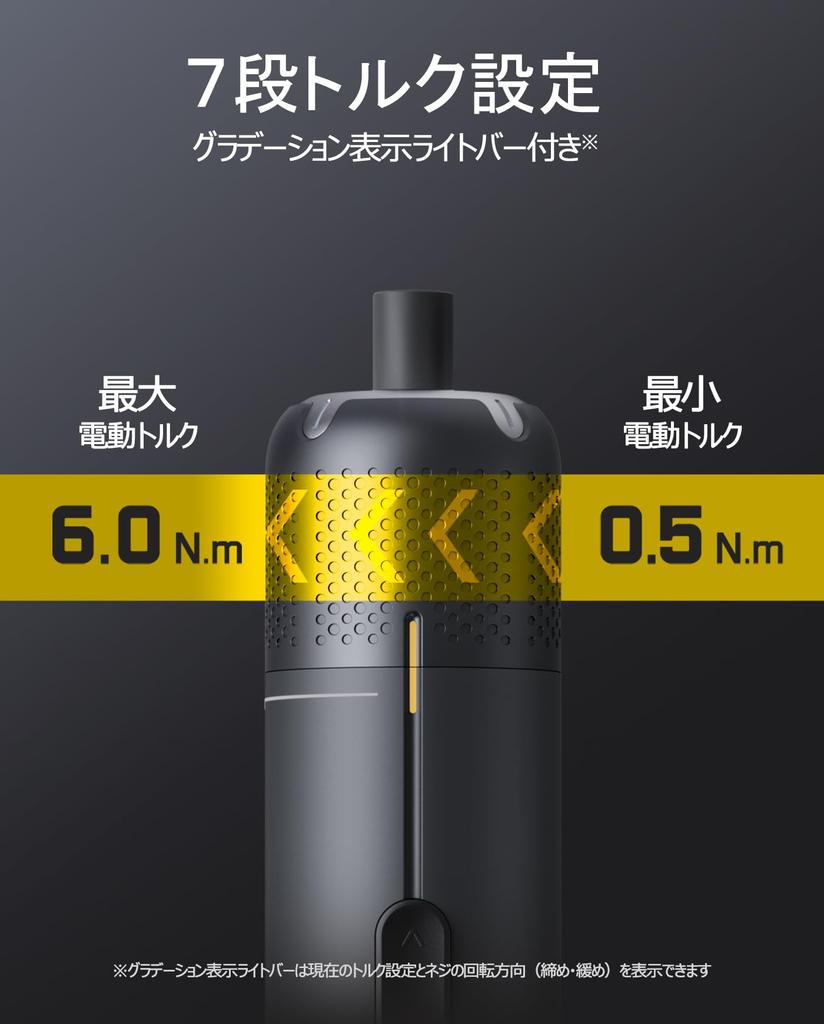 Fanttik S2 Pro Cordless Electric Screwdriver Set with 7 Torque To 6 20 Magnetic Hex and Angle Ideal for Furniture and Home Appliance Settings, 0.5