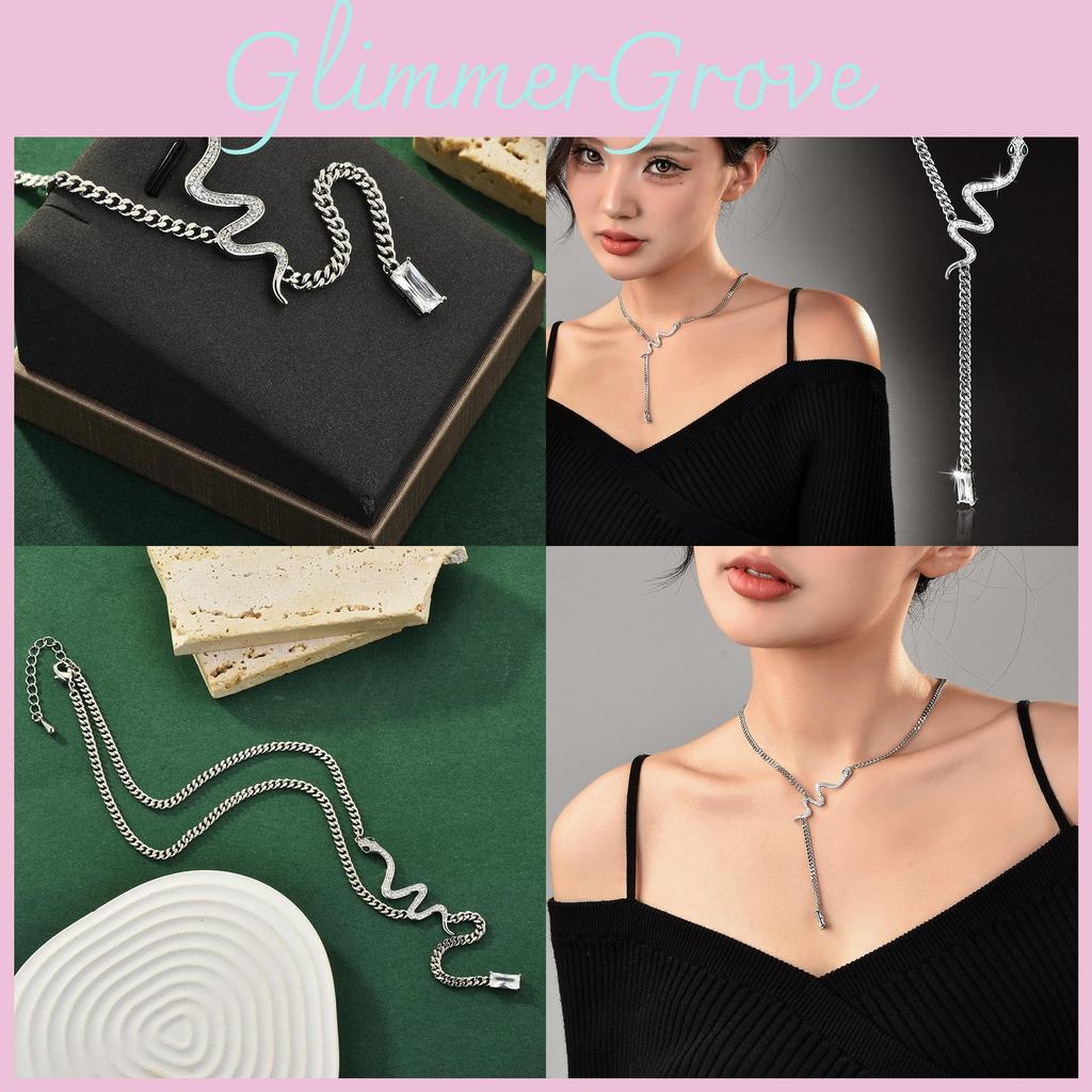 Fashionable Snake Bone Necklace For Women Elegant Casual Unique Jewelry Fall 2024