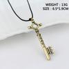 Titan Necklace Eren Key Shingeki No Kyojin Pendant Fashion Vintage Retro Anime Jewelry For Men Cosplay
