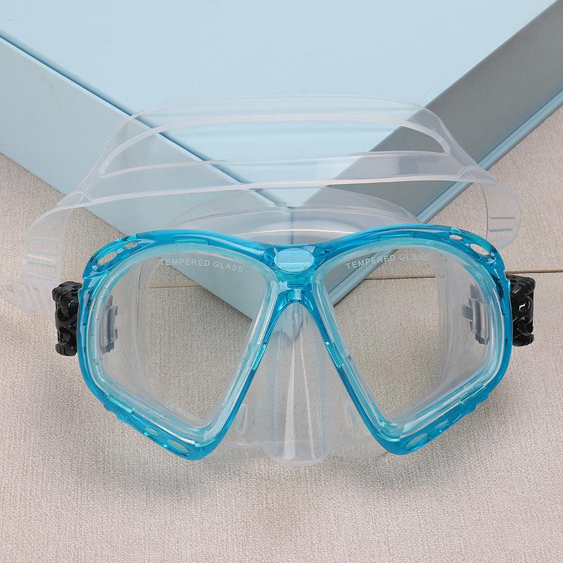 Diving Goggles Tempered Glass Lenses, Adult Snorkeling Masks