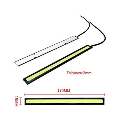 Tira de luces LED de circulación diurna para coche, barra de luces decorativa, superbrillante, 12 V, 17 cm