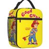 Good Guys Baseball Player Resuable Lunch Boxes Leakproof Child's Play Chucky Thermal Cooler Food Insulated Lunch Bag Kids School