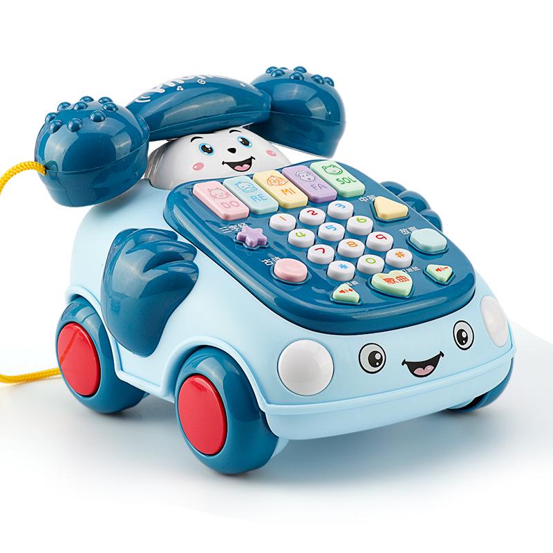 Giocattolo educativo retrò per telefono musicale per bambini da 0 a 3 anni