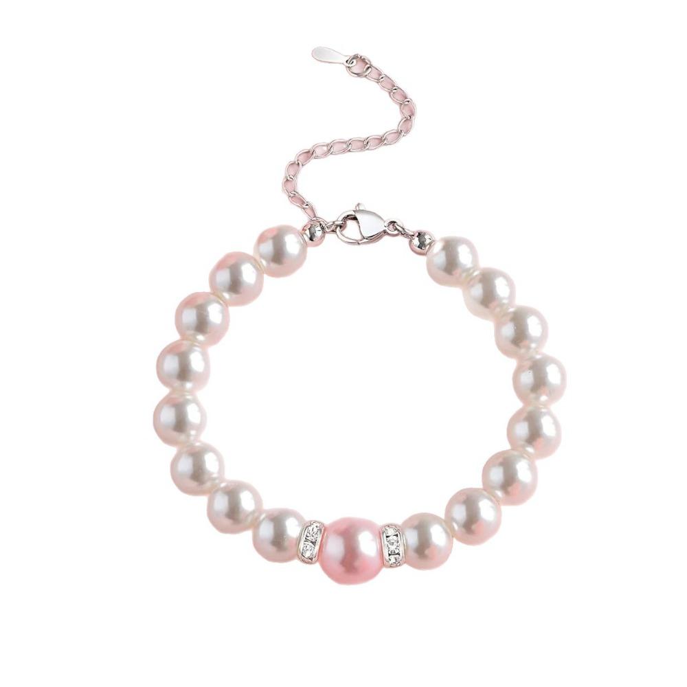 White Pearl Chain Bracelet Adjustable Lobster Buckle Easter Gift Ladies Xiaoxiangfeng Pearl Bracelet