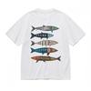 Women's Comfy Slight Stretch Classic T-Shirt Colorful Fish Graphic Tee