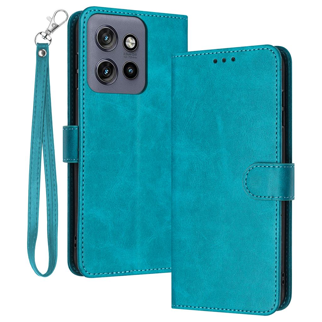 For Motorola Edge 50 Neo 5G/Moto S50 5G/Thinkphone 25 5G Case Flip Stand PU Leather Wallet Phone Cover Calf Texture