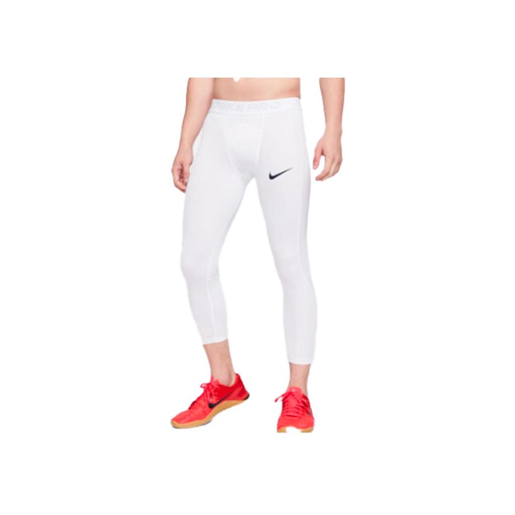 Nike Schnelltrocknende Atmungsaktive Kompressions-Trainingshose Herren Unterteile Weiß BV5644-100