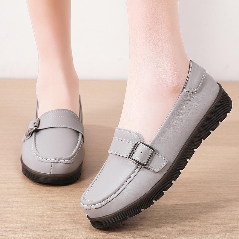 Fashion New Womens PU Leather Loafers Shoes Daily Womens Flats Ladies Shoe Female Spring  Casual Slip on Shoes Luxury Loafers