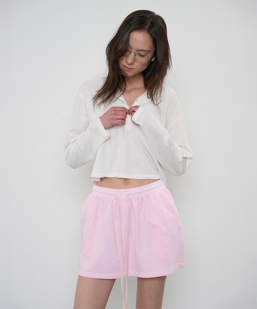 Jeonggamseutyudio Dying Washing Mini Skirt_3 Color
