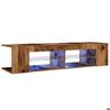 VidaXL TV Cabinet with LED Lights Old Wood Engineered Wood, TV Stand, Media Unit, TV Console, Hi-Fi Cabinet, 856323