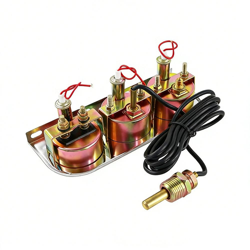 Triple Gauge Cluster For Saloon Cars Lorries Construction Machinery Motorcycles Three-in-one Instrument Cluster Accessories