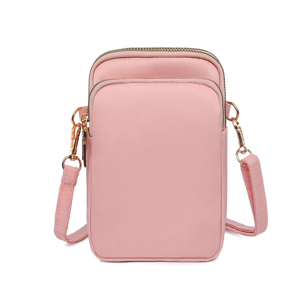 women's zero wallet nylon crossbody bag solid shoulder bag multi-layer zipper mommy bag can store mobile phones, chang