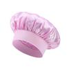Nightcap High Elastic Headscarf Shower Cap Solid Color Hair Care Hat Satin Satin Big Brim