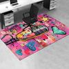 Office Carpet Chair Mat: Vibrant Microphone Design, Perfect for Home Decor, Office Use, and Gifts Suitable for Bedrooms, Living Rooms, and All Rooms