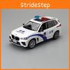 132 Scale Alloy Car Model Toys X5 M Police Suv Sound Lights Gift Children