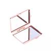 Mini Folding Mirror Keychain Round Heart Oval Square Shape Double Sided Cosmetic Mirror Metal Folding Keychain Makeup Mirror