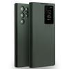 QIALINO Genuine Leather Smart Case for Samsung Galaxy S24 Ultra Light Phone Cover with Smart View Case for S24 Ultra