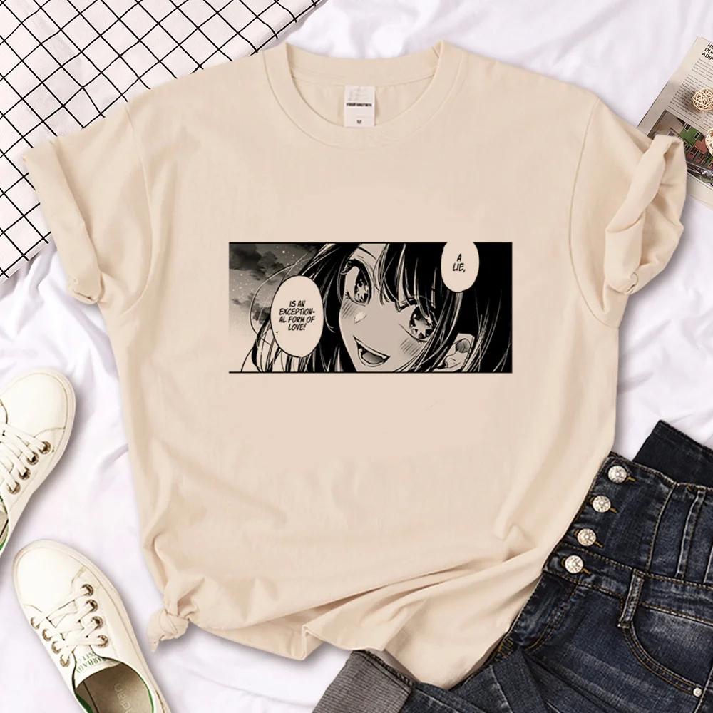 Oshi No Ko T Shirt Women Harajuku Top Girl Y2k Comic Unisexga Clothes Fashionable Summer Short Sleeved Female Top Tees