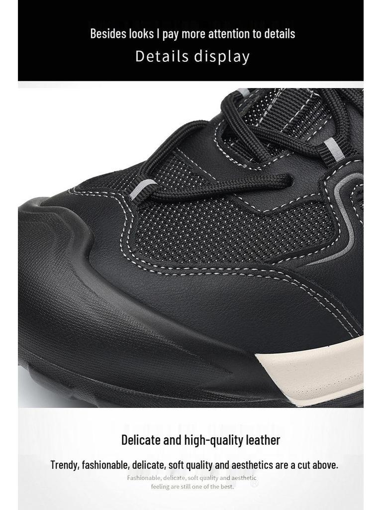 2025 Herren Retro Freizeitschuhe mit dicker Sohle - Bequeme Herbst Weiche Sohle Trendige Sneaker