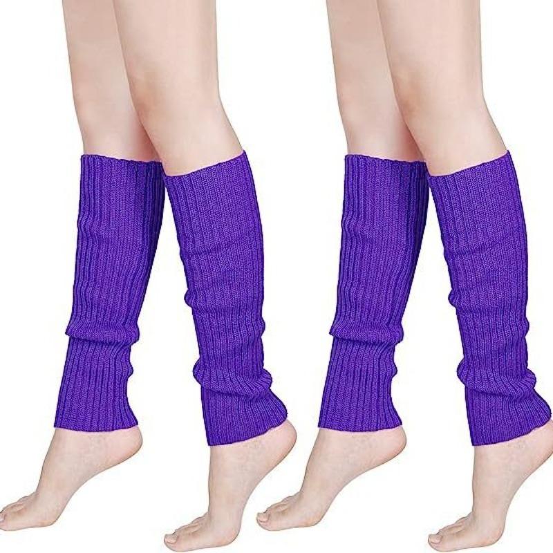 Adult Hot Selling Wool Knitted Leg Warmers 1980s Retro Party Costume Accessories Cozy Vintage Bold Fun Look