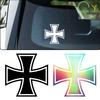 Für Eisernes Kreuz Autoaufkleber Kreativ Sonnenschutz Abdeckung Kratzschutz Aufkleber Wasserdicht Konturgeschnitten Kühlschrank Auto Zubehör 15x15cm