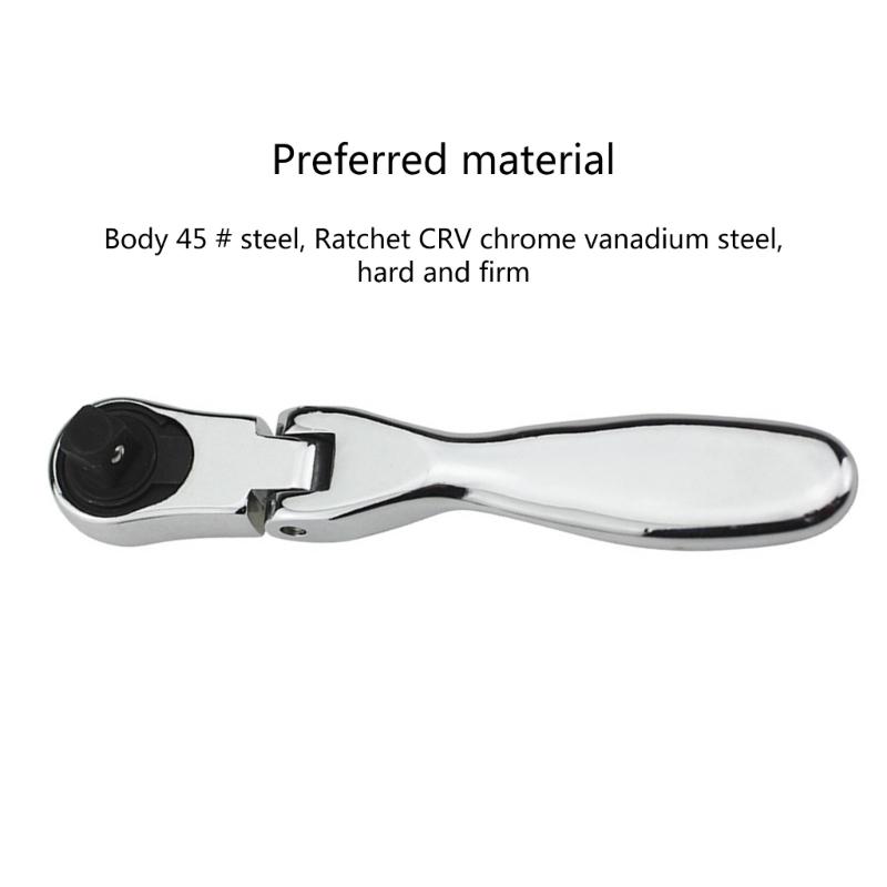 Professional Mini Micro Ratchet Wrench 72Teeth Gear 180° Rotate Head Compact and Durable Hand Tool for Tight Areas