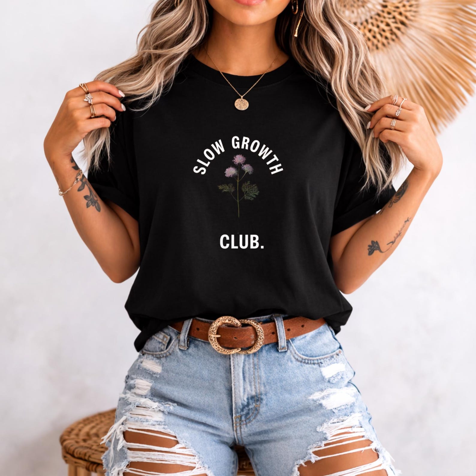 Minimal Watercolor Poppies Tee | Floral Illustration Graphic T-Shirt | Artistic Flower Shirt | Unisex Botanical Graphic Top M