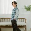  Olivan  Olivan Mix Check Cardigan  Green 