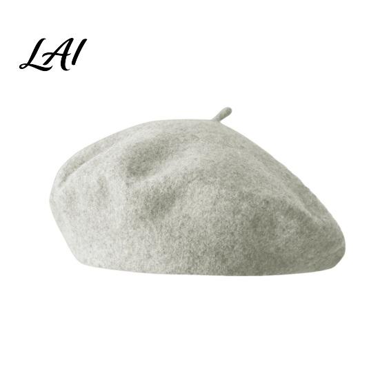 Casual Street Leisure Wear Women French Beret Hat Wool Blend Artist Retro Warm Gift for Her Painter Cap Solid Color Cozy Autumn Winter Elegant