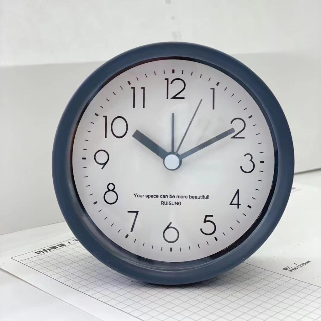 Round Simple Three-dimensional Fashion Home Decoration Alarm Clock Student Digital Creative Alarm Clock Small Alarm Clock