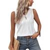 Women's Color Summer Casual V-Neck Buttoned Vest T-Shirt Tops