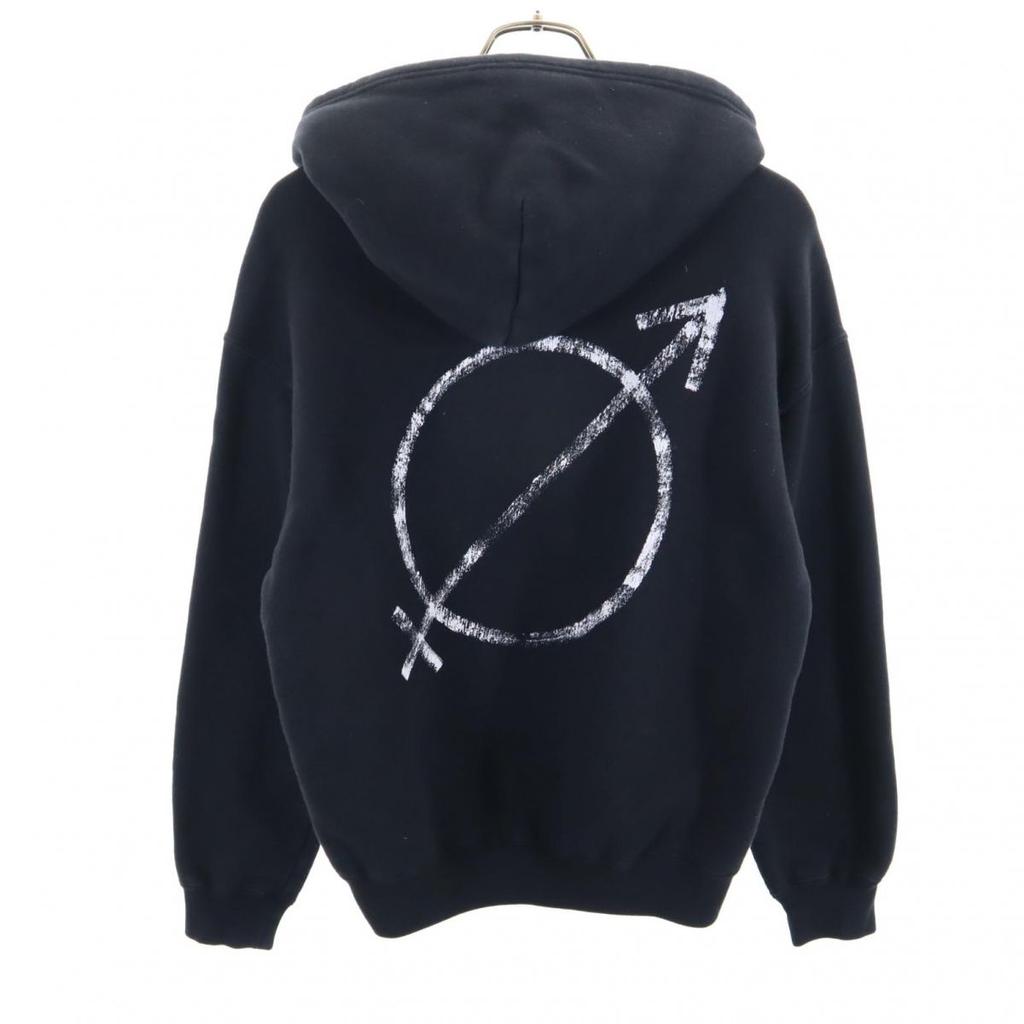 BALENCIAGA Long sleeve Sweatshirts XS black Hood: Fleece lining Women Used
