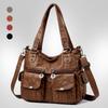 Stylish Women's Shoulder Bag, European and American Style, Large Capacity, Soft Leather, Women's Bag, Crossbody Tote Bag, New Style Handbag