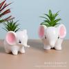 Elephant Ceramic Succulent Pot - Cute Desktop Animal Ornament
