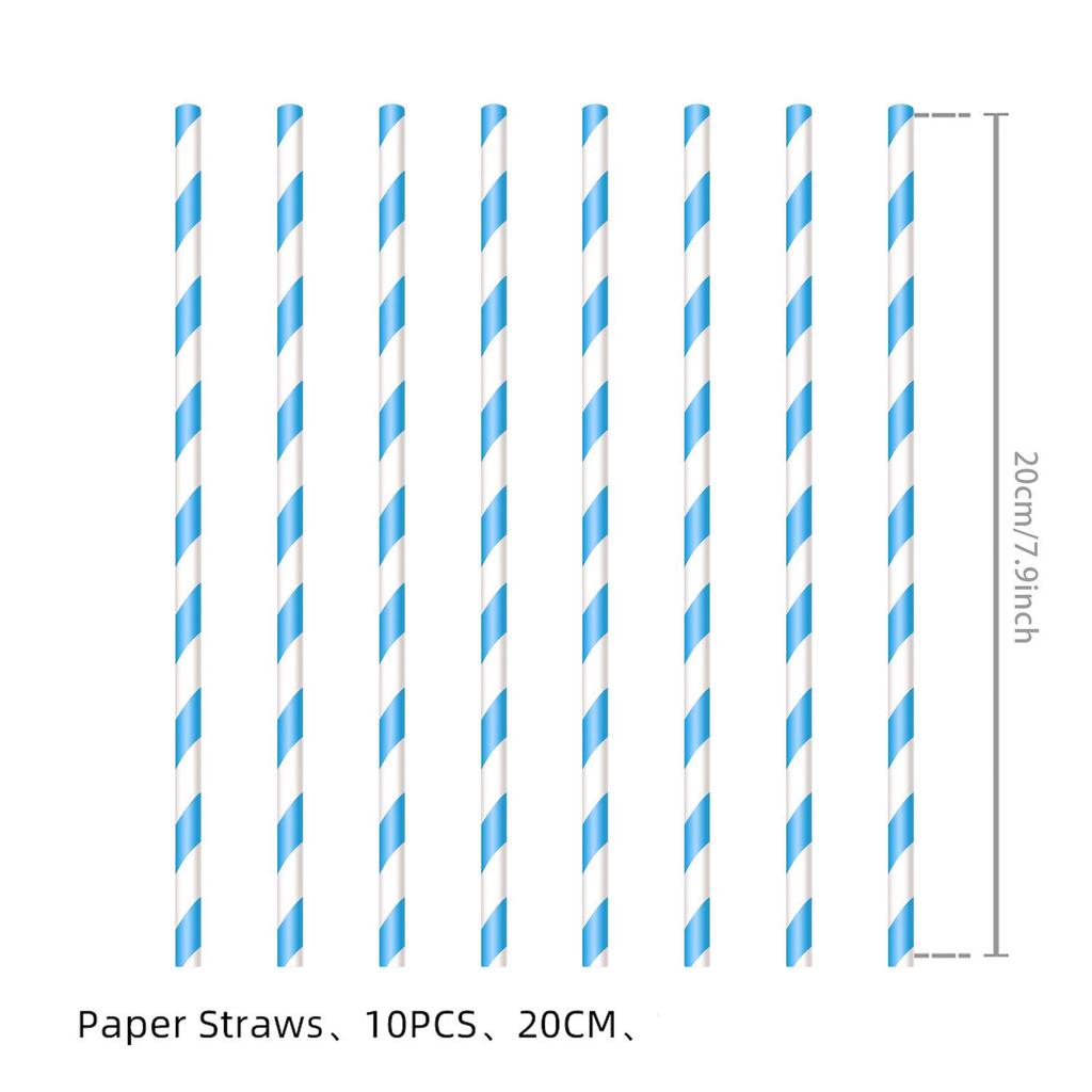 Retro Blue and White Porcelain Lemon-Themed Summer Party Tableware Set - Banner, Paper Plates, and Bunting Decorations