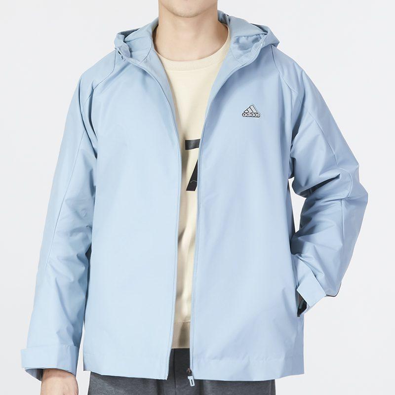 adidas Jackets Men's Blue Hooded Moderate Other HY5833