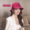 Elegant Women Ladies Girl Hat Warmer Fisherman Cap Brim Bowler Fedora Hats  Lady Girl