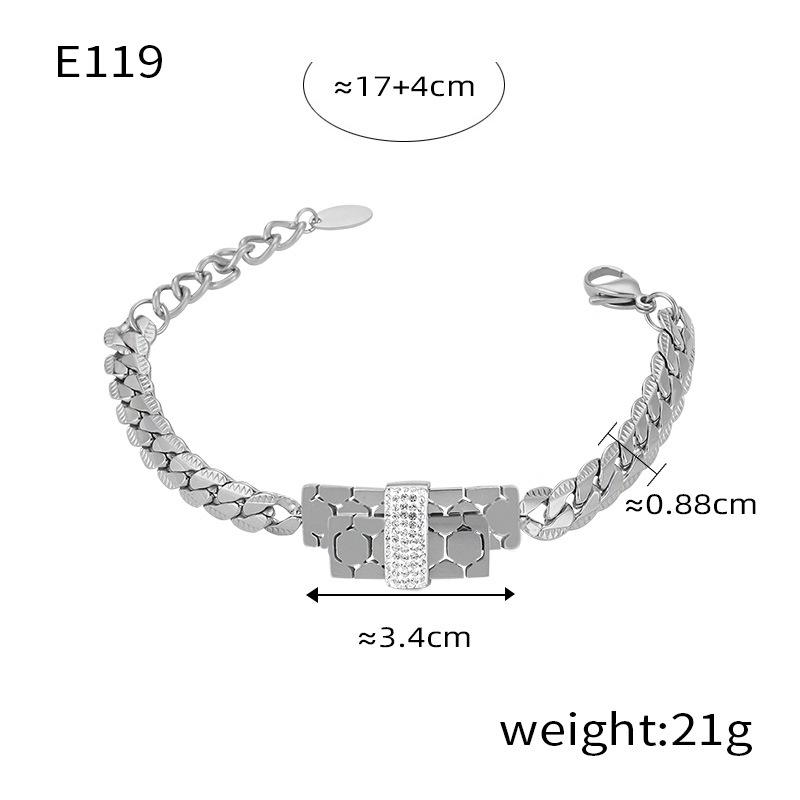 Luxury French Y Zircon Pendant Necklace, 18k Gold-Plated Titanium Steel Jewelry for Women