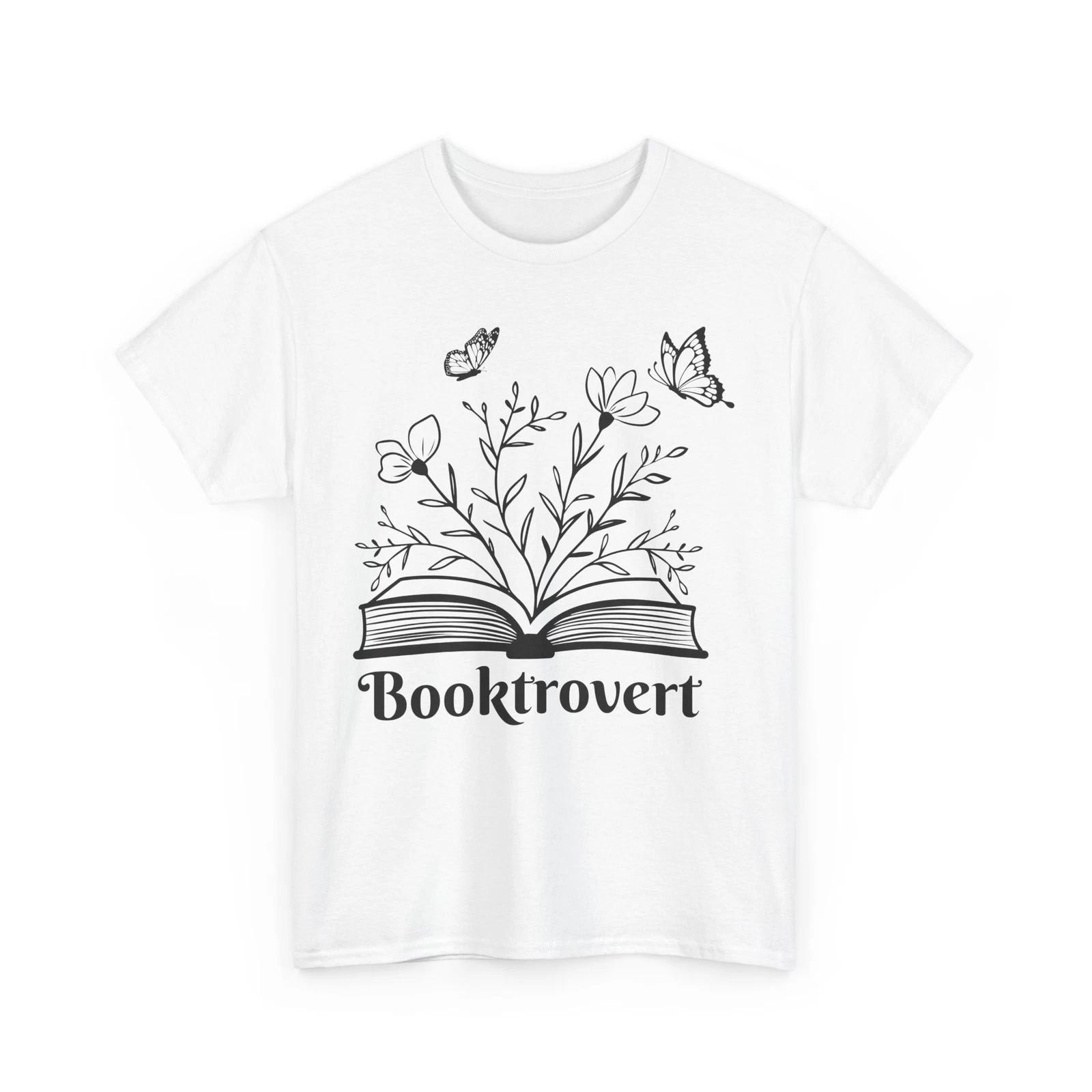 Book T-Shirt | Funny Reading Shirt | booktrovert T-Shirt 2XL