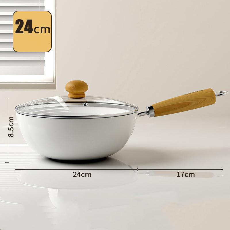 

Керамическая антипригарная сковорода Сковорода Вок Домашняя сковорода для стейков Блины Жареные Индукционная плита Газовая плита Специальная кастрюля с антипригарным покрытием